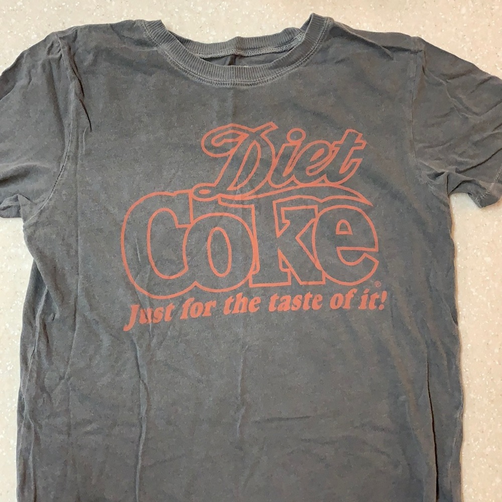 diet coke grey tee; American Eagle